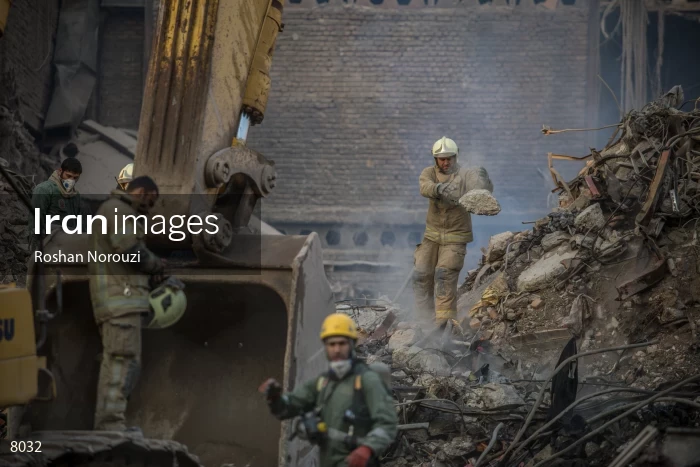 Tehran's Iconic Plasco Building Collapses After Fire