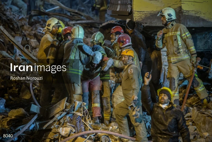 Tehran's Iconic Plasco Building Collapses After Fire