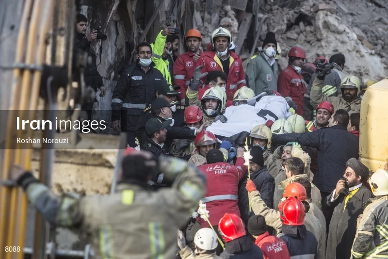 Tehran's Iconic Plasco Building Collapses After Fire