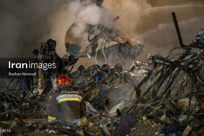 Tehran's Iconic Plasco Building Collapses After Fire