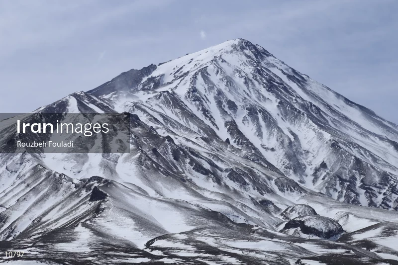 The northern front of Damavand Peak