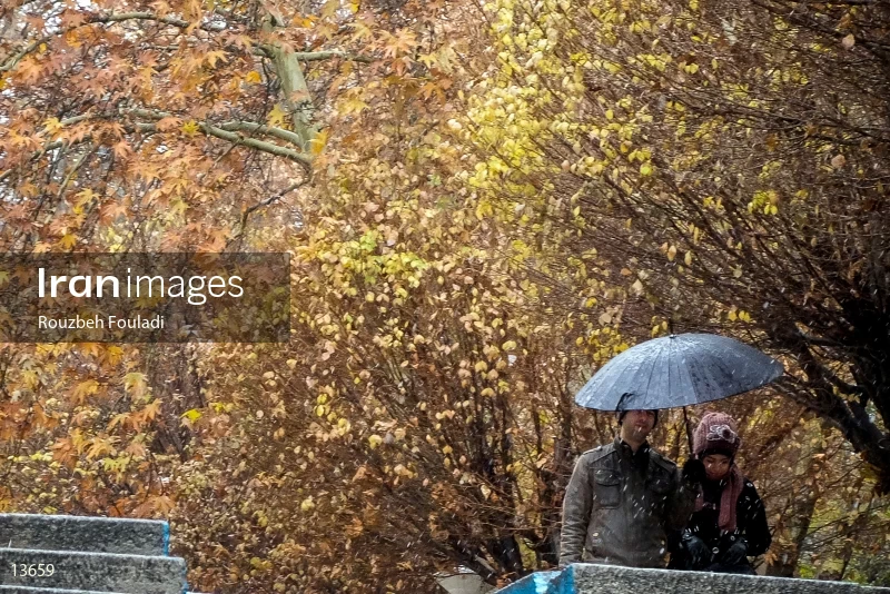 A snowy day in Tehran
