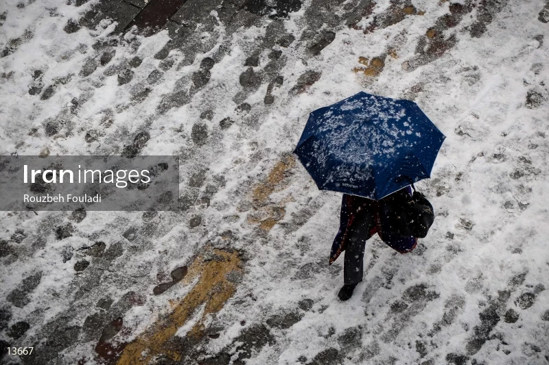 A snowy day in Tehran