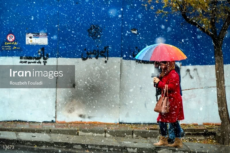 A snowy day in Tehran