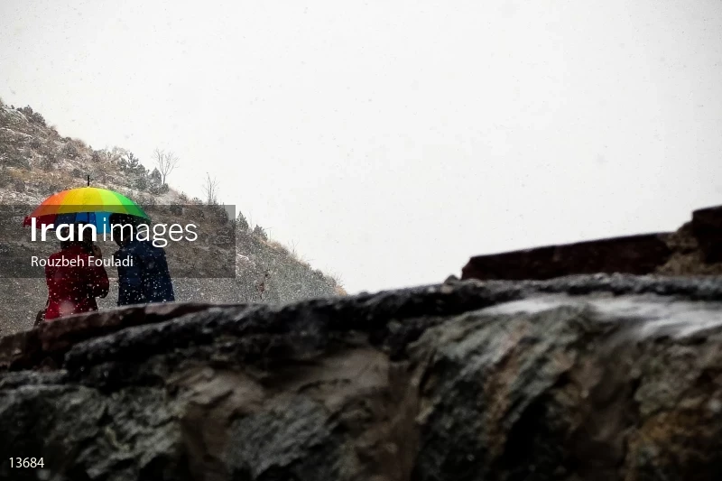 A snowy day in Tehran
