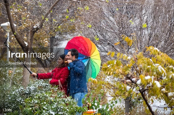 A snowy day in Tehran