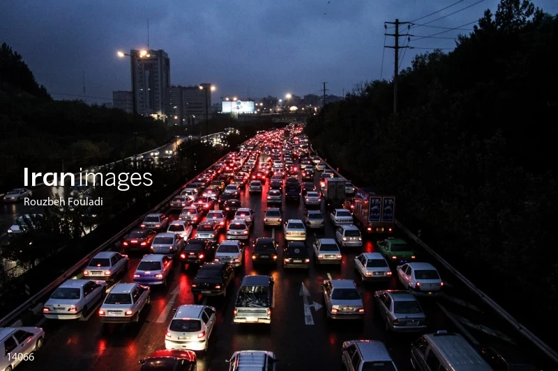 Traffic jams in Tehran