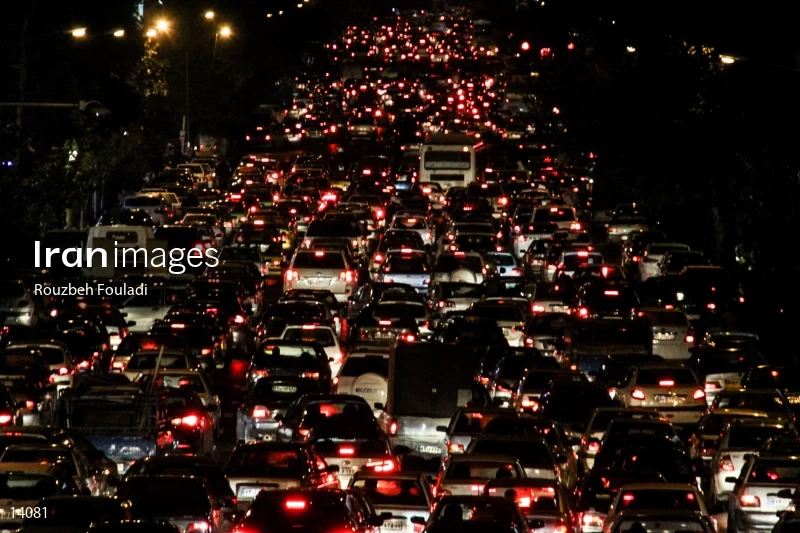 Traffic jams in Tehran