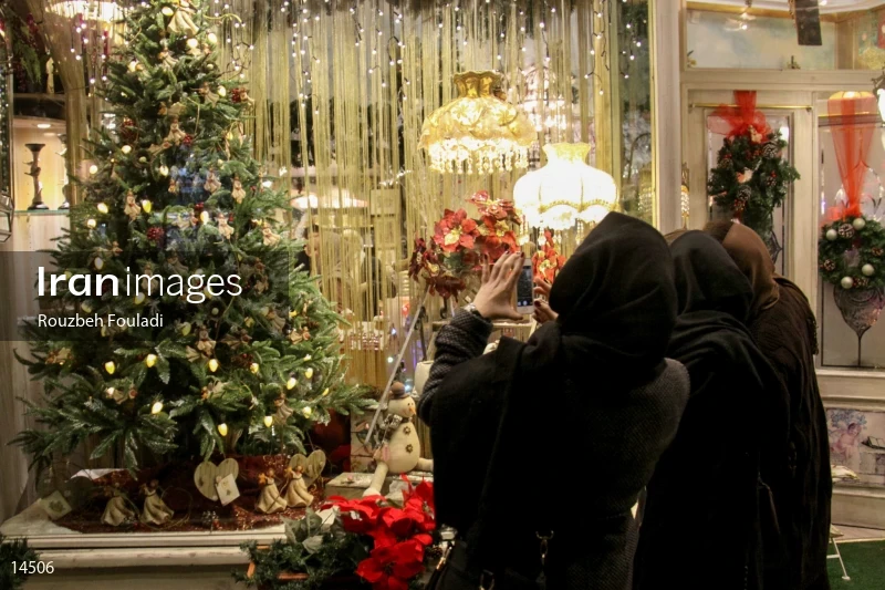 Christmas preparations in Tehran