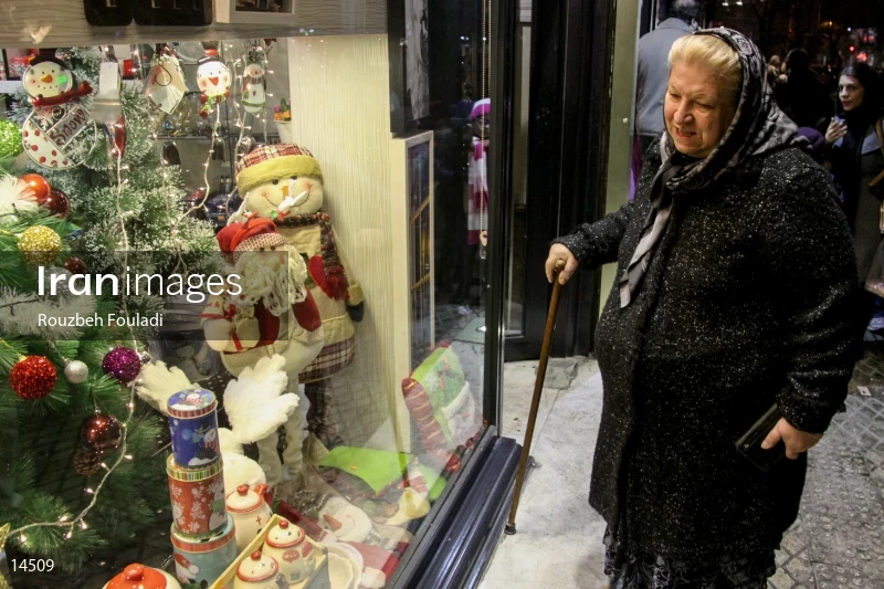 Christmas preparations in Tehran