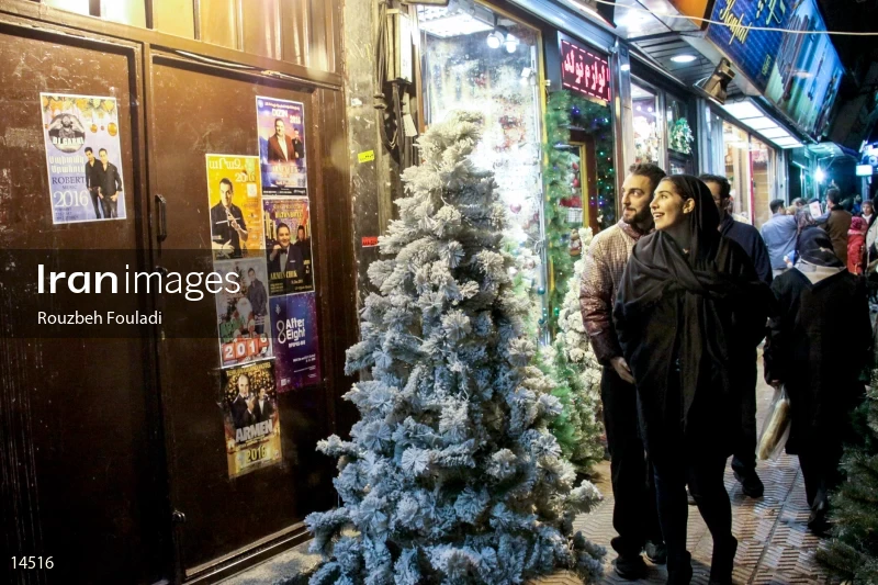 Christmas preparations in Tehran