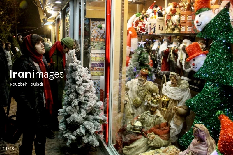Christmas preparations in Tehran