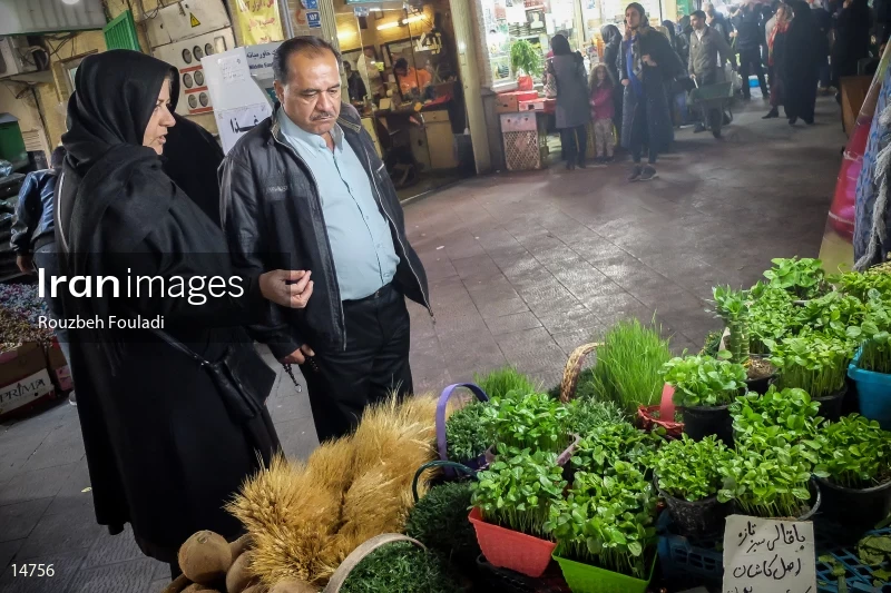 Nowruz at the Tajrish street in Tehran