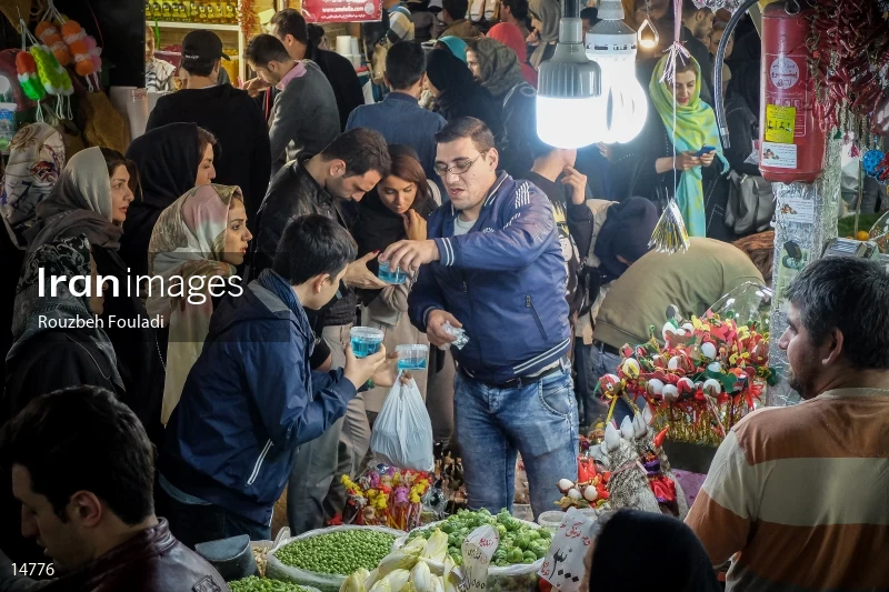 Nowruz at the Tajrish street in Tehran