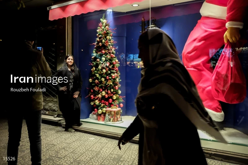 Christmas preparations in Tehran