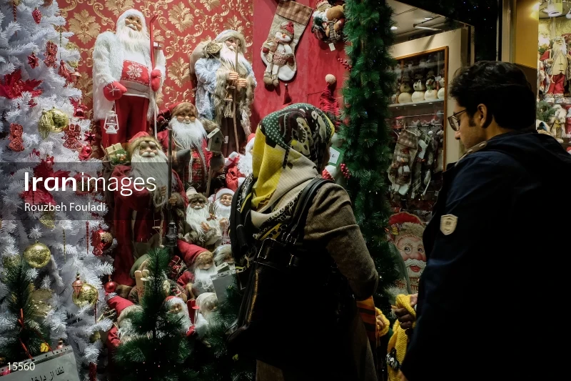 Christmas preparations in Tehran
