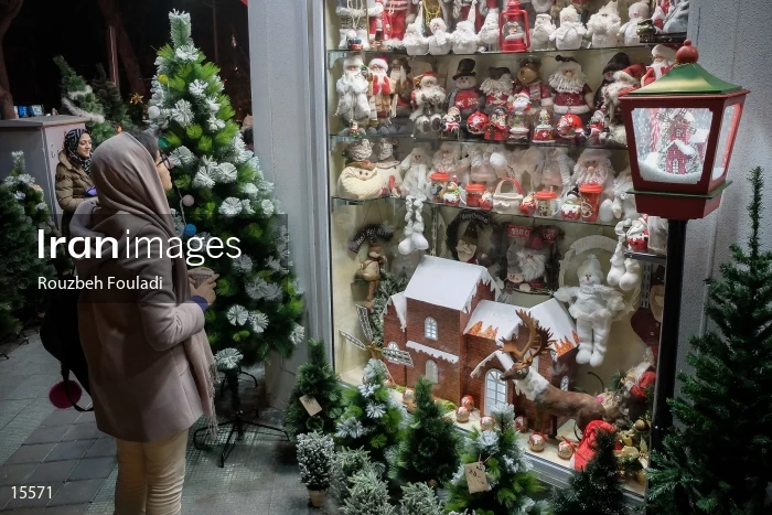 Christmas preparations in Tehran