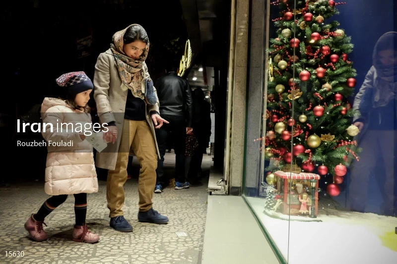 Christmas preparations in Tehran