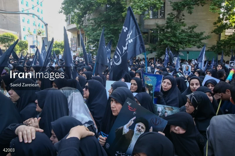 The funeral for Seyed Ebrahim Raisi, the President of Iran, and his companions in Tehran