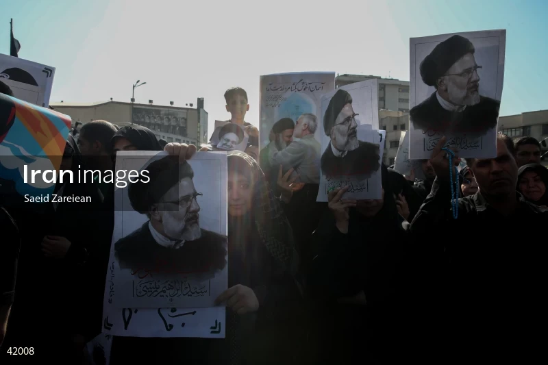 The funeral for Seyed Ebrahim Raisi, the President of Iran, and his companions in Tehran