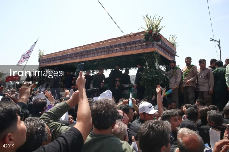 The funeral for Seyed Ebrahim Raisi, the President of Iran, and his companions in Tehran