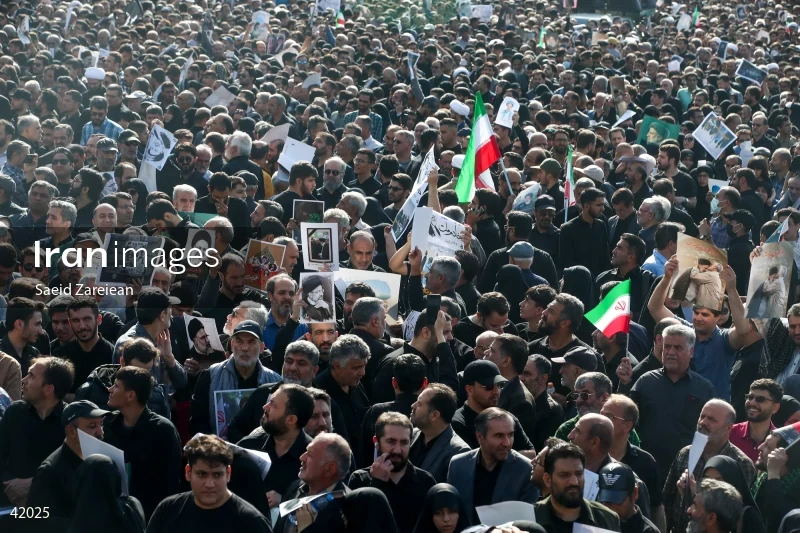 The funeral for Seyed Ebrahim Raisi, the President of Iran, and his companions in Tehran