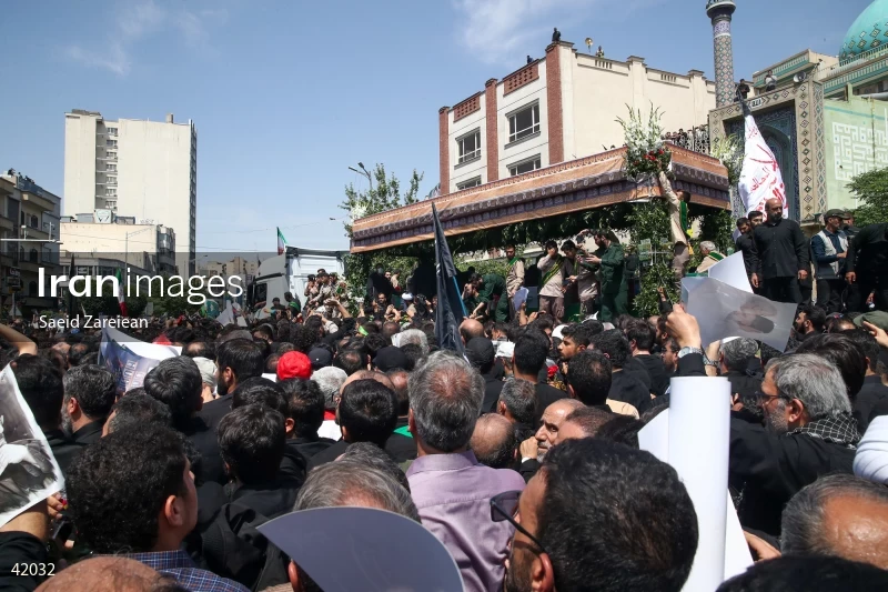 The funeral for Seyed Ebrahim Raisi, the President of Iran, and his companions in Tehran
