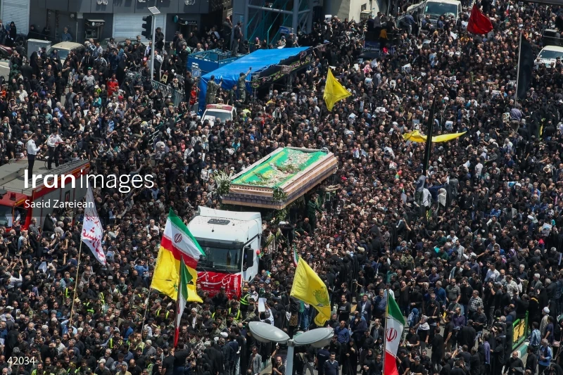 The funeral for Seyed Ebrahim Raisi, the President of Iran, and his companions in Tehran