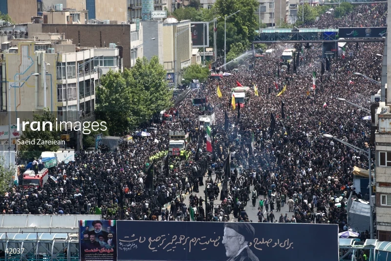 The funeral for Seyed Ebrahim Raisi, the President of Iran, and his companions in Tehran