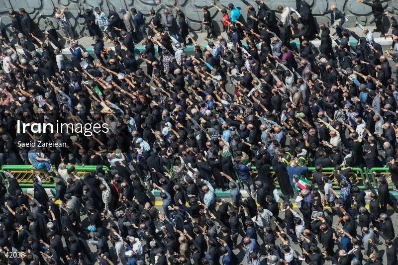 The funeral for Seyed Ebrahim Raisi, the President of Iran, and his companions in Tehran