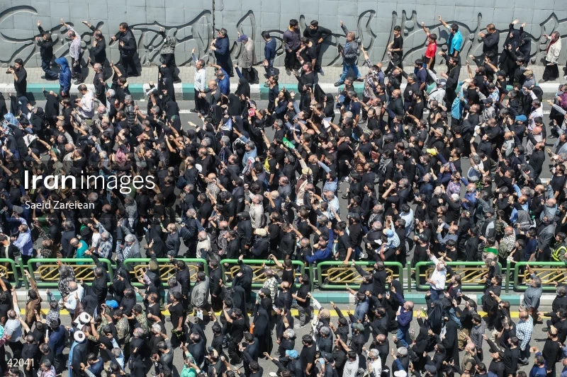The funeral for Seyed Ebrahim Raisi, the President of Iran, and his companions in Tehran
