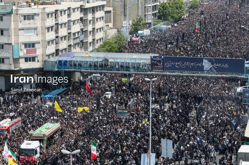 The funeral for Seyed Ebrahim Raisi, the President of Iran, and his companions in Tehran