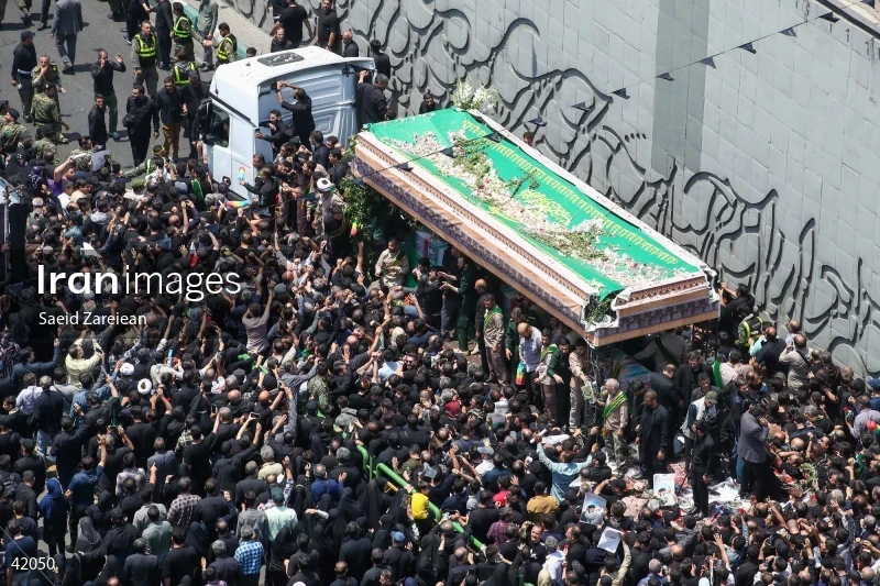 The funeral for Seyed Ebrahim Raisi, the President of Iran, and his companions in Tehran