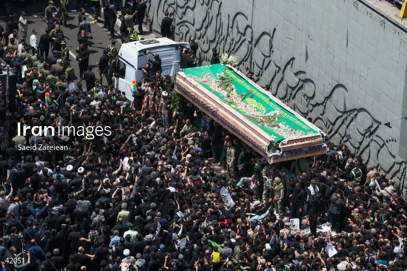The funeral for Seyed Ebrahim Raisi, the President of Iran, and his companions in Tehran