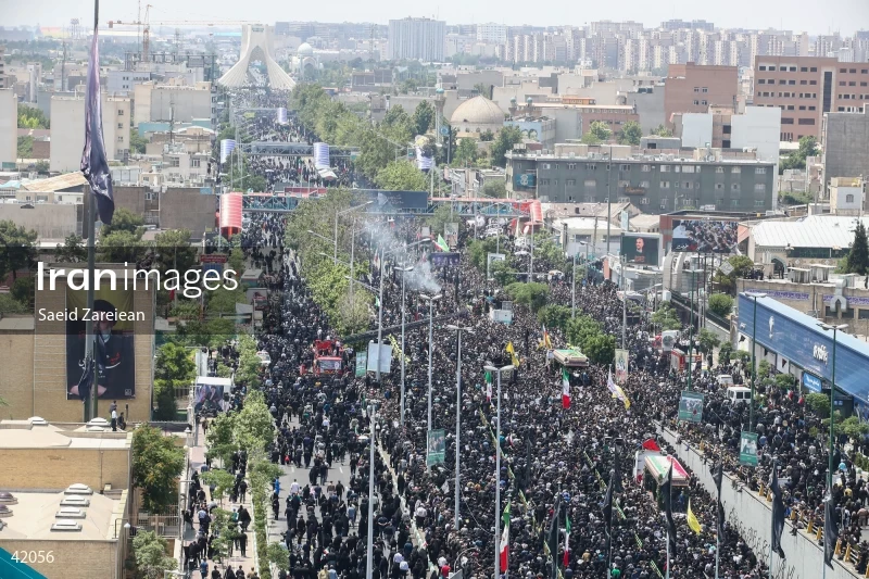 The funeral for Seyed Ebrahim Raisi, the President of Iran, and his companions in Tehran