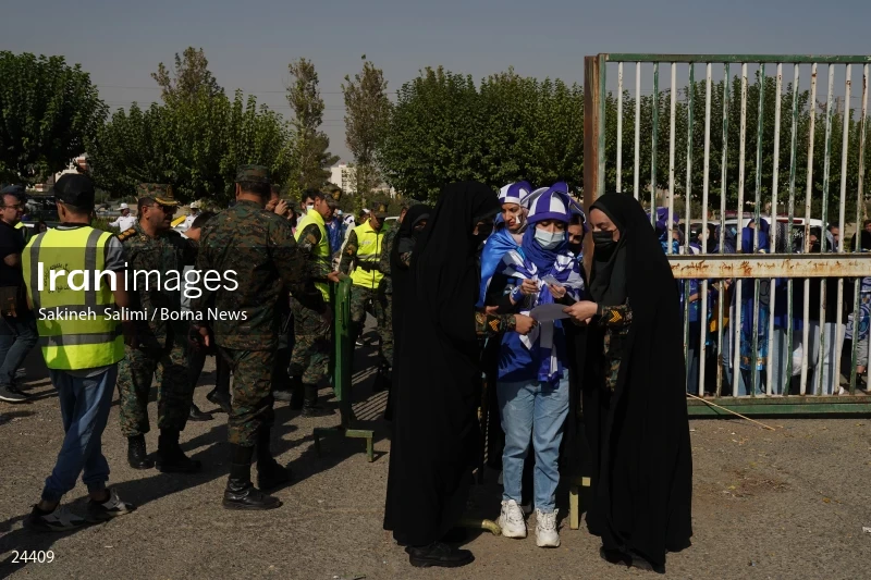 The first attendance of women in the stadium in a match of the Premier Football League of Iran