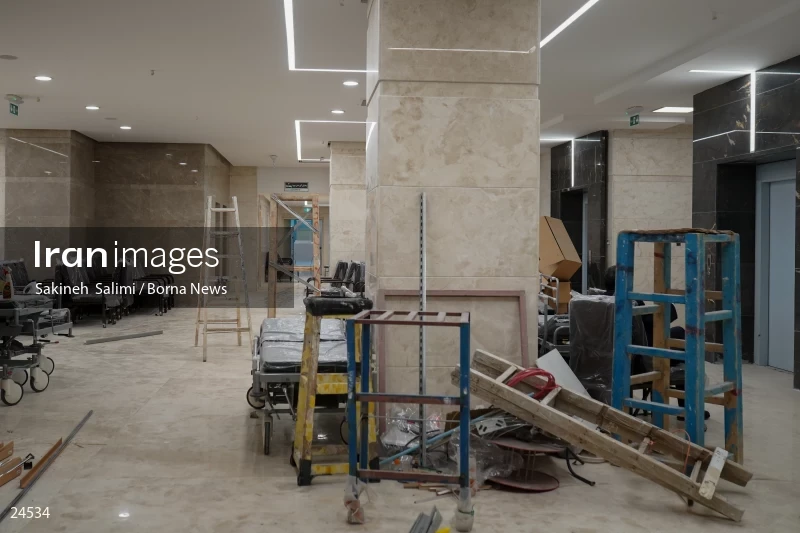 Preparation of the new building of Shohadaye Tajrish Hospital
