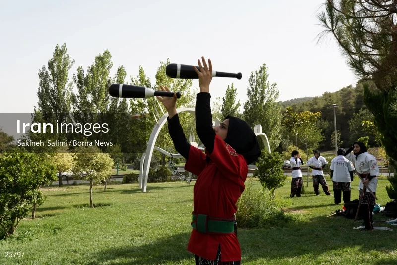 Women athletes of Ancient Iranian martial arts (Parthowa)