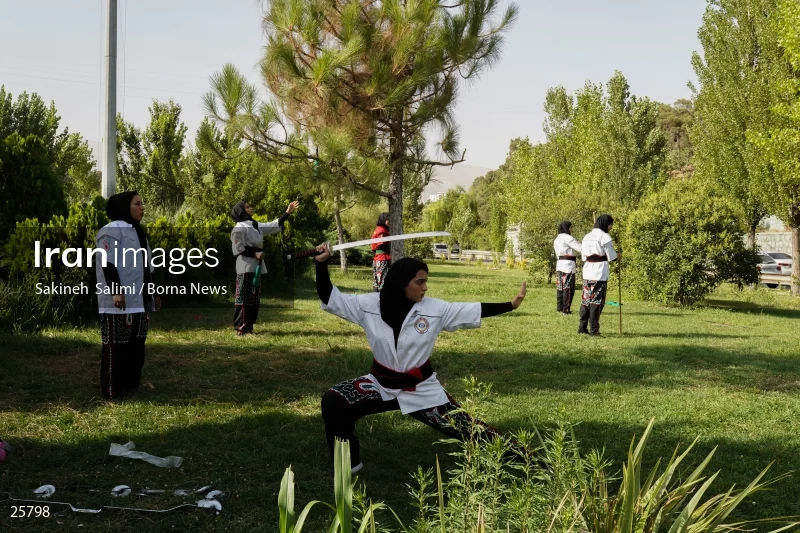 Women athletes of Ancient Iranian martial arts (Parthowa)