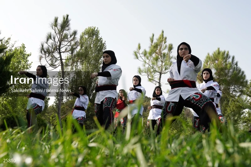 Women athletes of Ancient Iranian martial arts (Parthowa)
