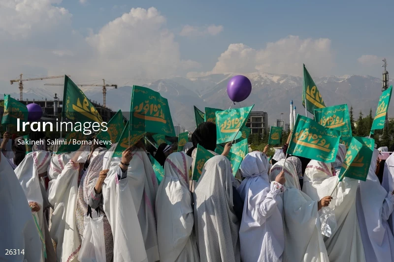 Celebration for first time fasting school girls in Tehran