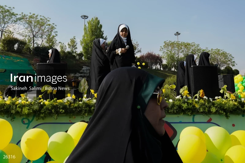 Celebration for first time fasting school girls in Tehran