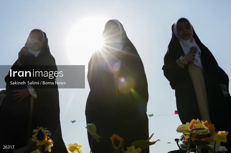 Celebration for first time fasting school girls in Tehran