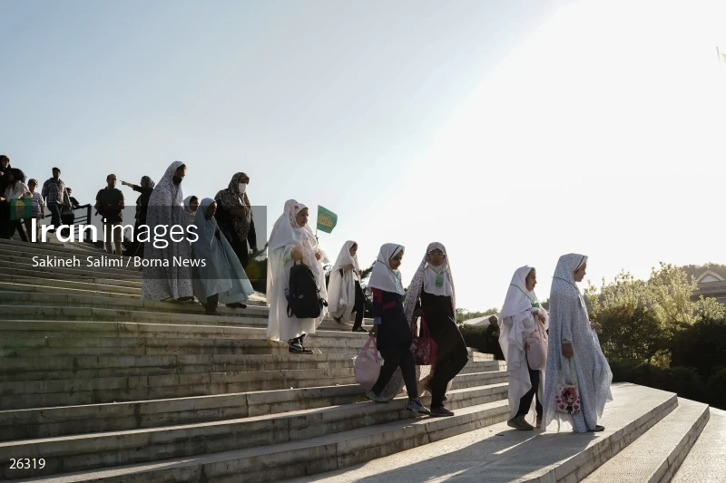 Celebration for first time fasting school girls in Tehran