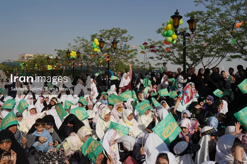 Celebration for first time fasting school girls in Tehran