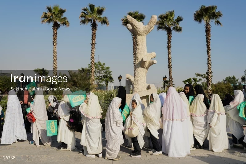 Celebration for first time fasting school girls in Tehran