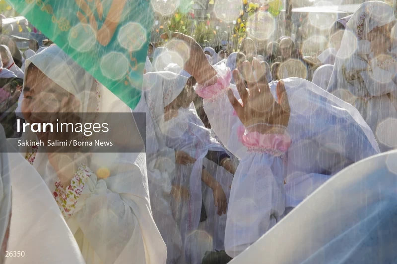 Celebration for first time fasting school girls in Tehran