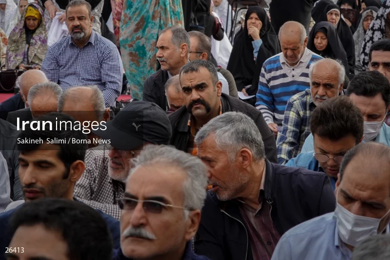 Iranians perform Eid al-Fitr prayers in Tehran