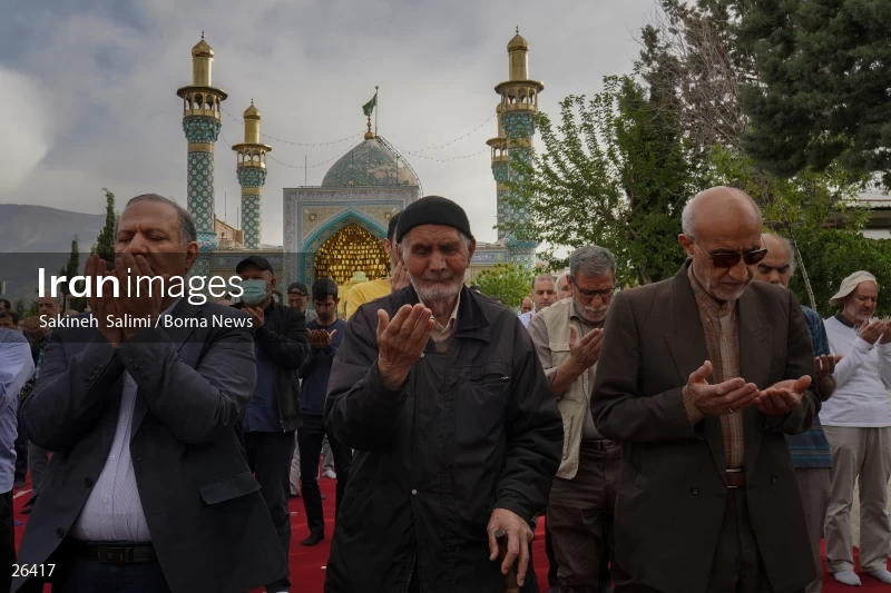 Iranians perform Eid al-Fitr prayers in Tehran