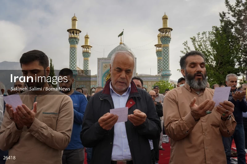 Iranians perform Eid al-Fitr prayers in Tehran